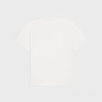 College Print White Cotton Jersey T-shirt