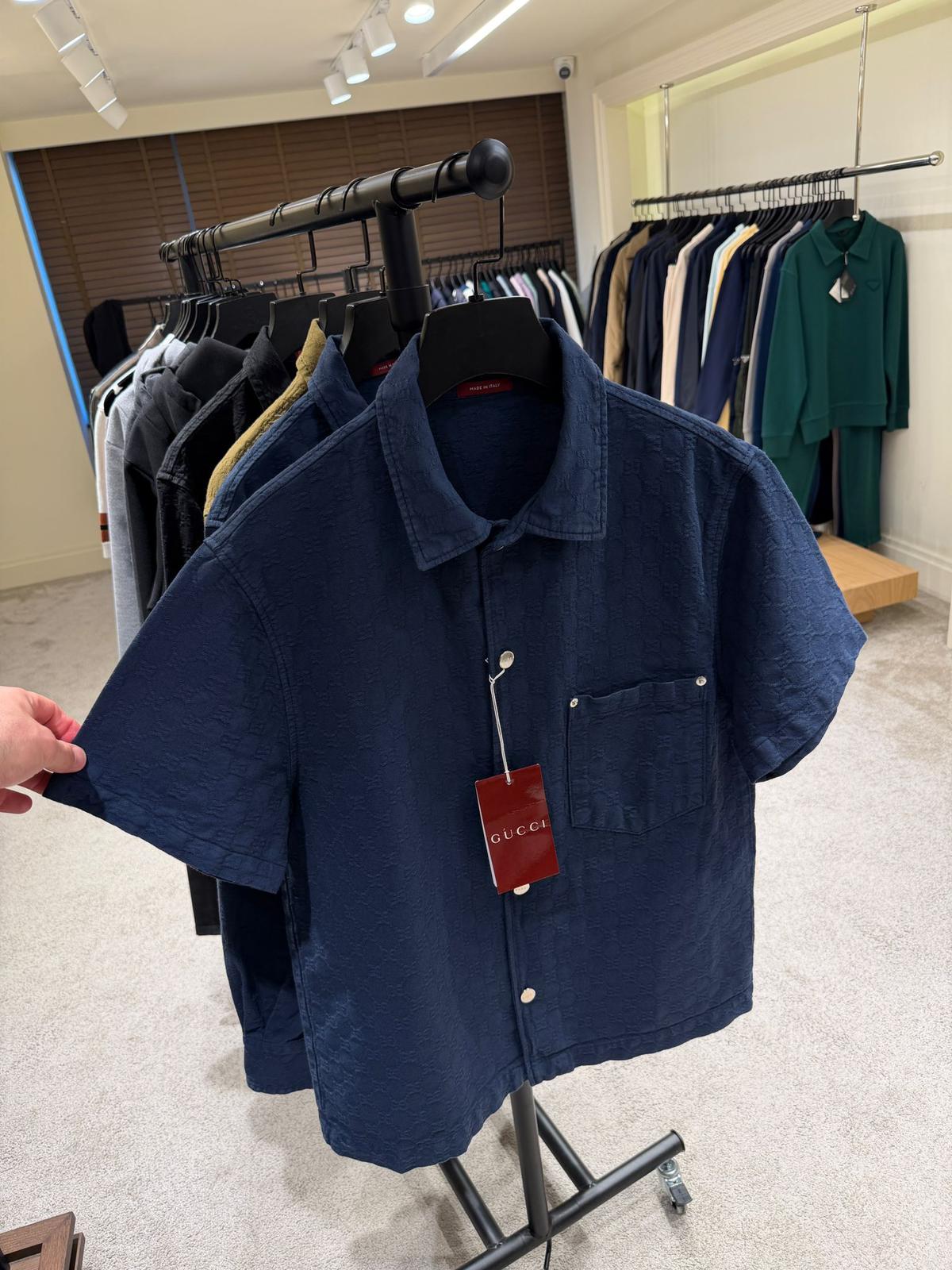Dark Blue Set - Shirt and Shorts
