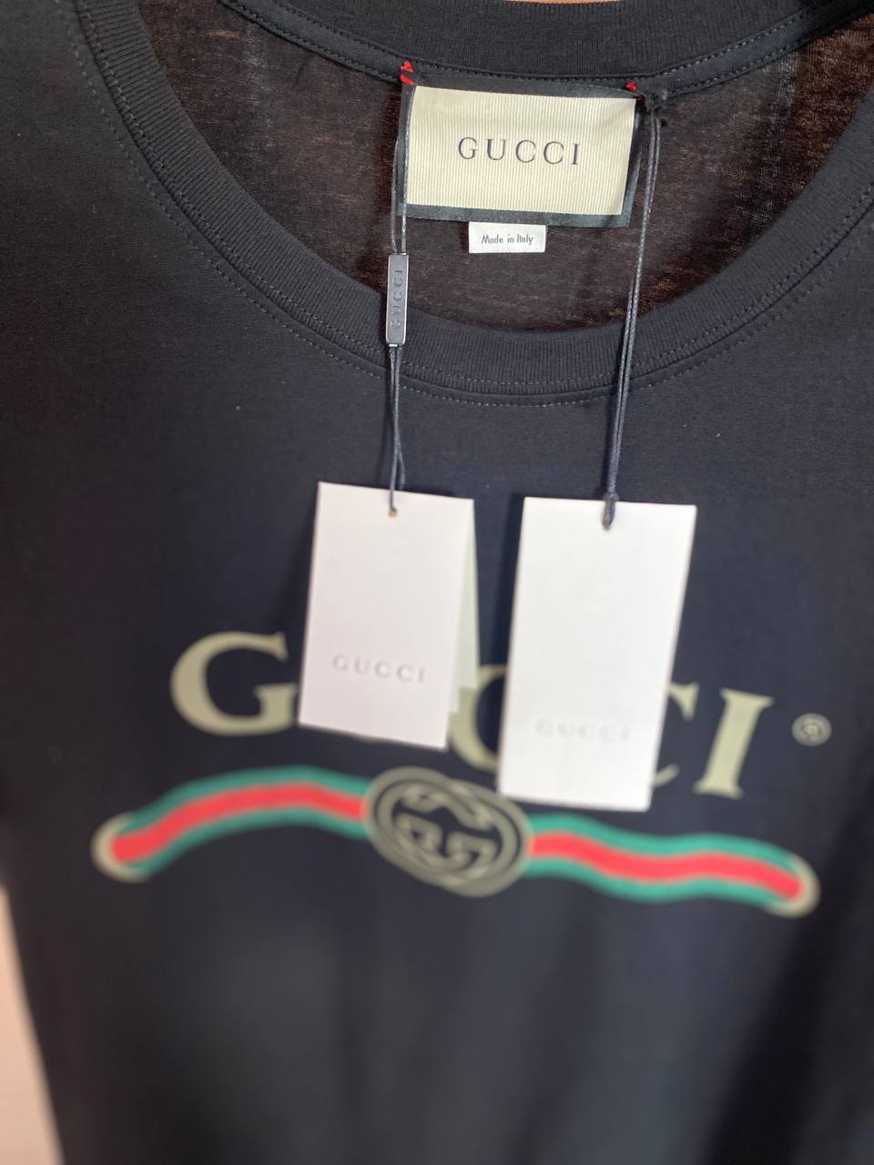 Washed Black Cotton T-shirt