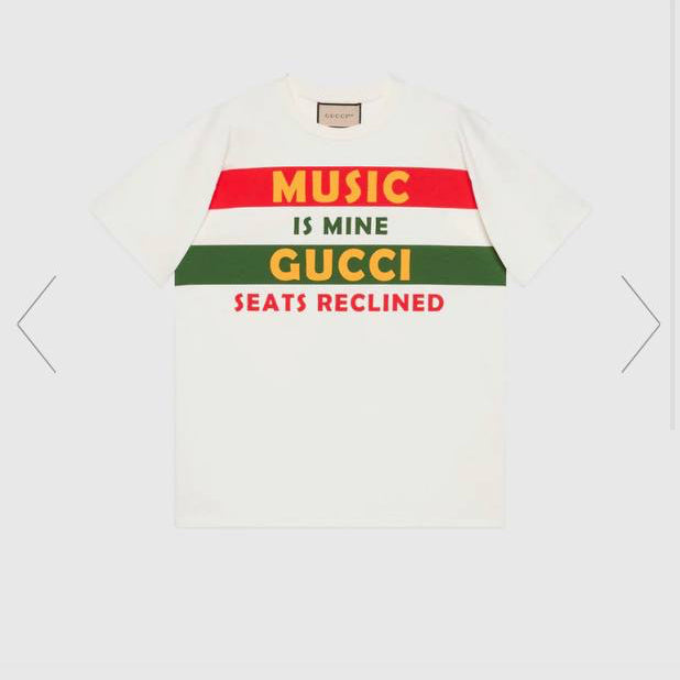 Music Is Mine Print Oversized T-shirt