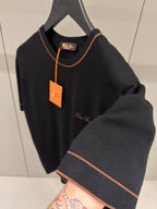 Black Knitwear T-shirt