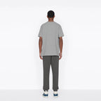 RELAXED FIT GRAY T-SHIRT WITH EMBROIDERY - Exclusive Wear