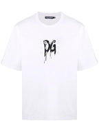 DG logo-print short-sleeve White T-shirt - Styledistrict