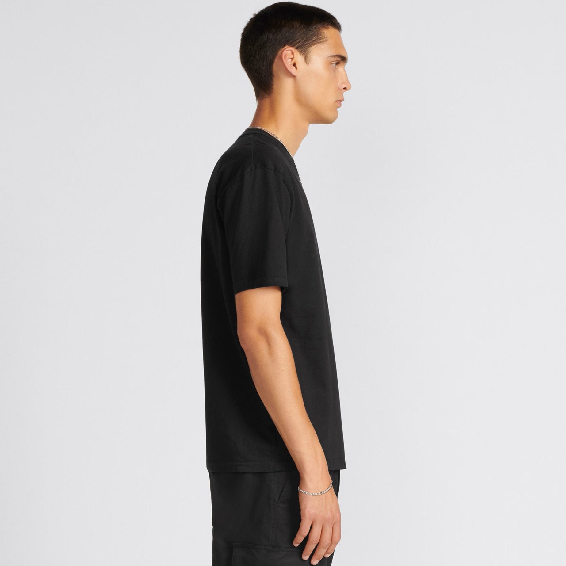 MULTI SIGNATURE RELAXED FIT BLACK T-SHIRT