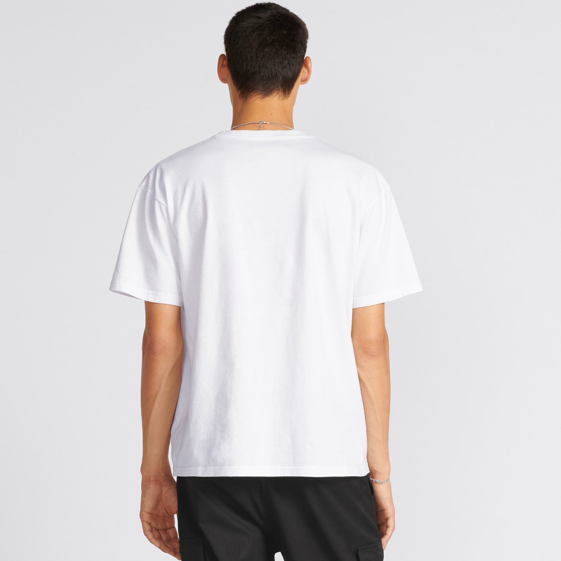 MULTI SIGNATURE RELAXED FIT WHITE T-SHIRT