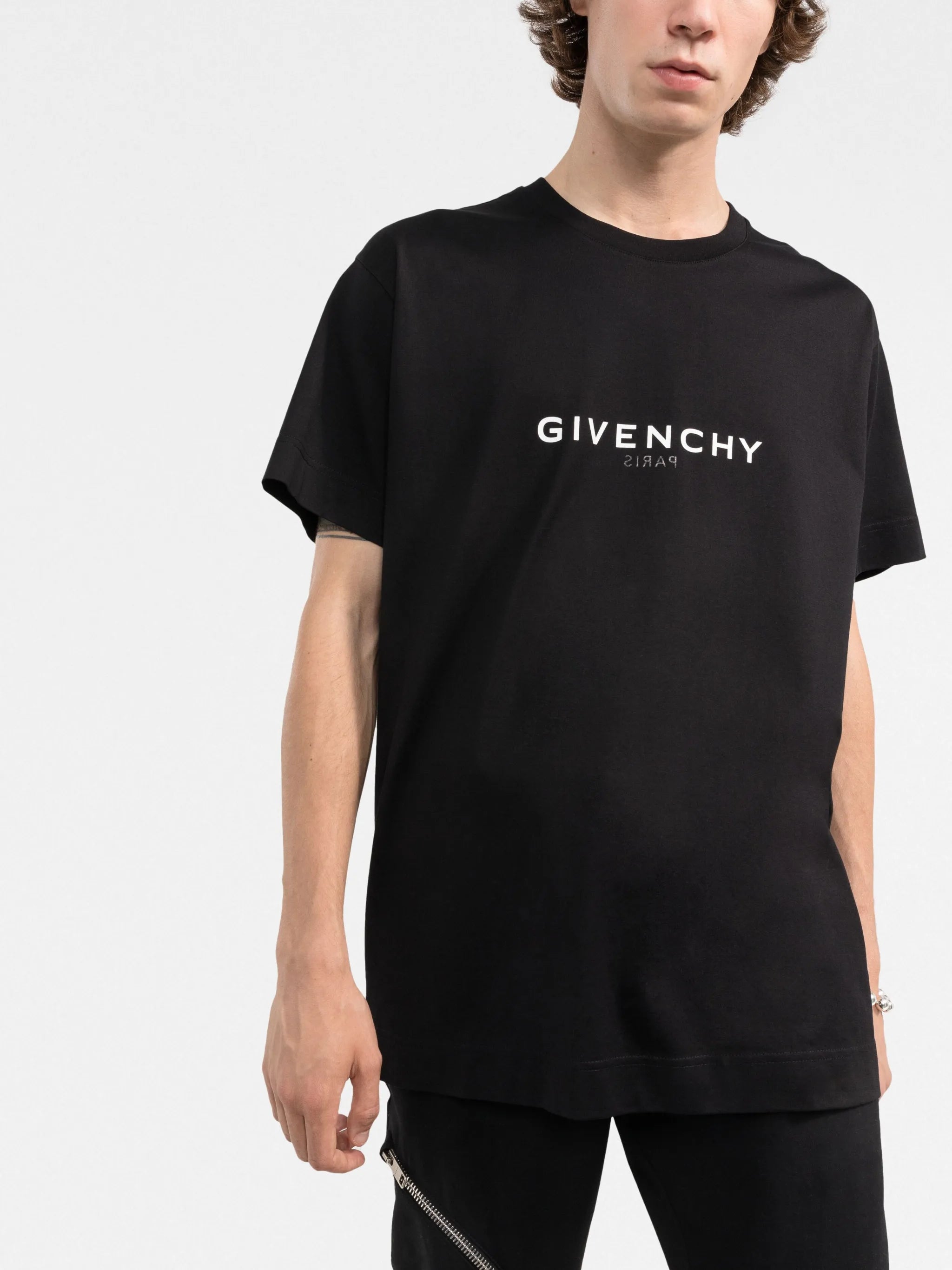 Reverse Oversized Black T-shirt