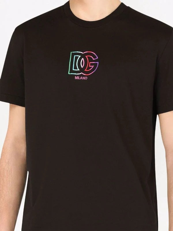 DG logo-embroidered Black T-shirt - Styledistrict