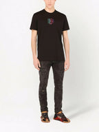 DG logo-embroidered Black T-shirt - Styledistrict