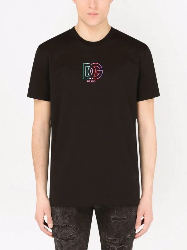 DG logo-embroidered Black T-shirt - Styledistrict