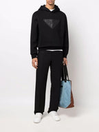 PRD triangle logo patch Black hoodie - Styledistrict