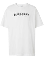 Logo Print White Cotton T-shirt