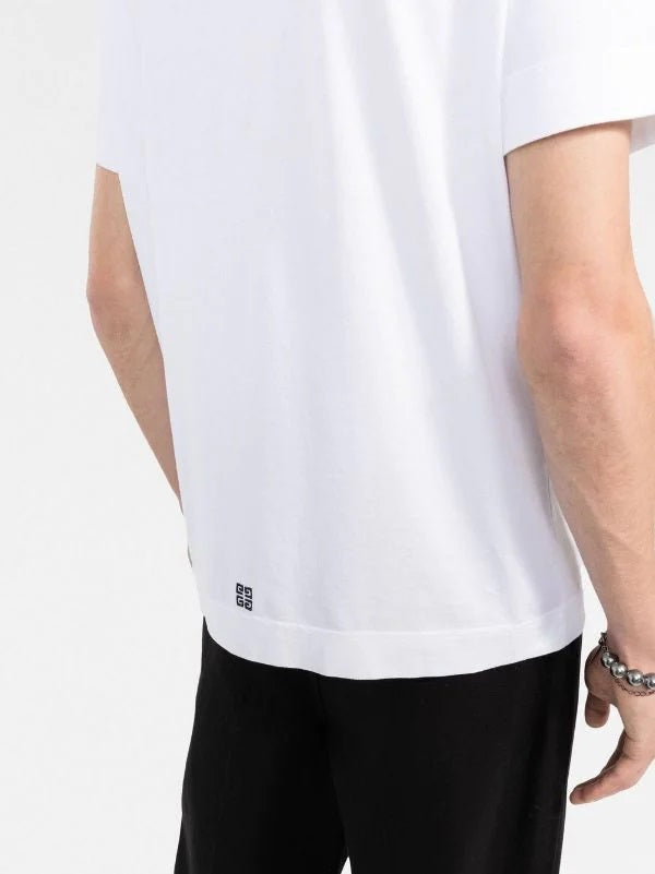 GVCH White College embroidery t-shirt - Styledistrict