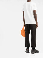 DG logo-print White Cotton T-shirt - Styledistrict