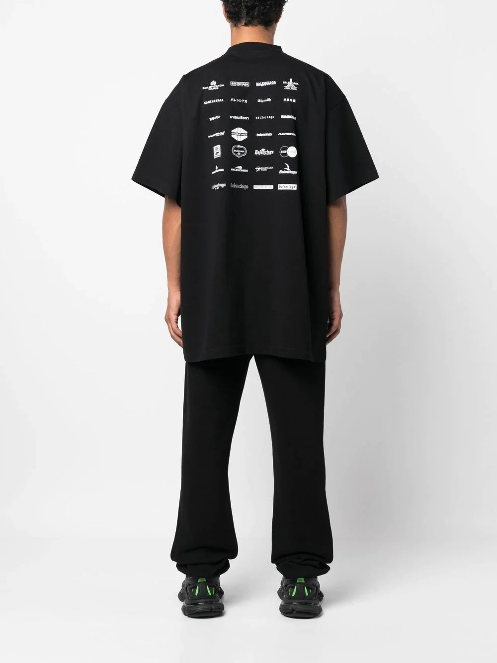 Archives Logos-print Black Cotton T-shirt - Exclusive Wear