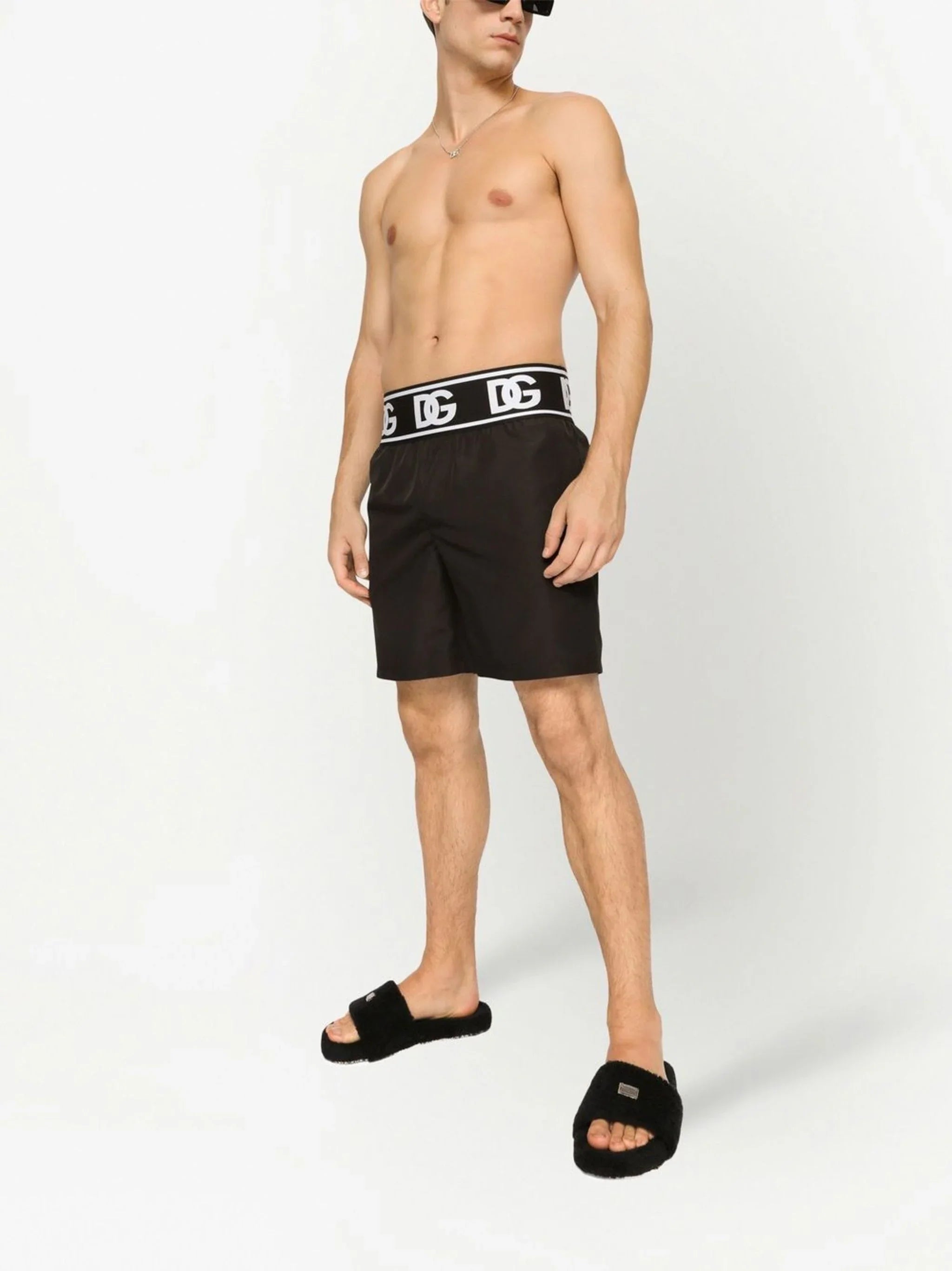 Logo-Waistband Swim Shorts