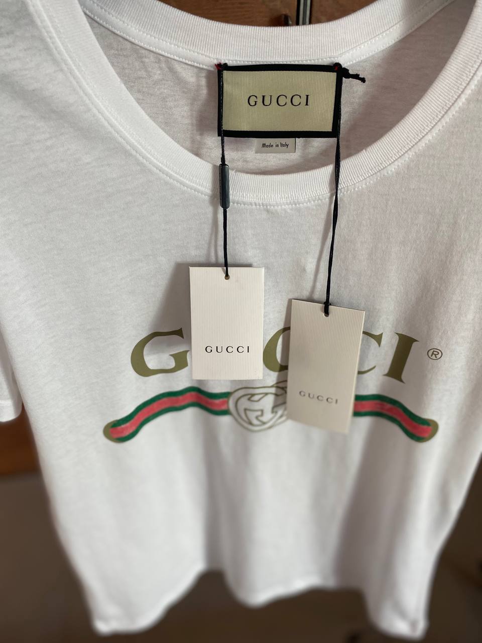 Washed White Cotton T-shirt