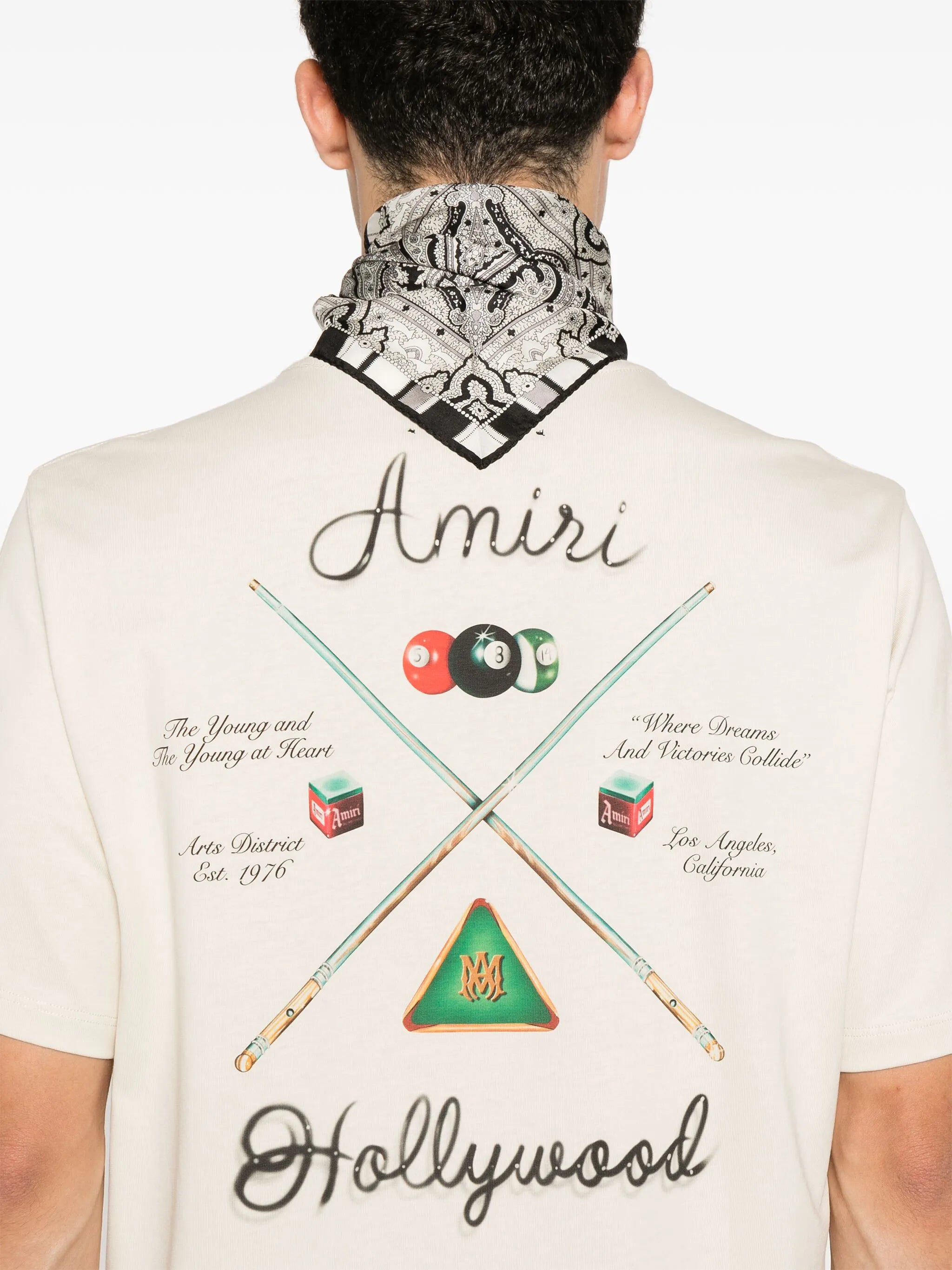 Pool Cue White T-shirt