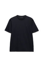 Crest Logo Black Cotton T-shirt