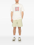 4G logo-embroidery White T-shirt