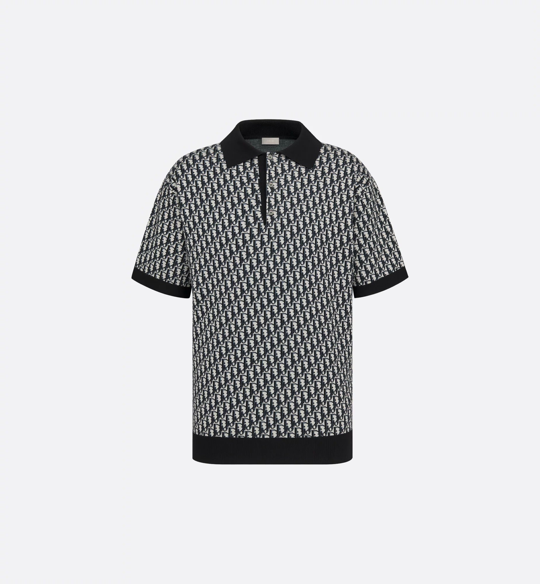 Oblique Black Polo Shirt