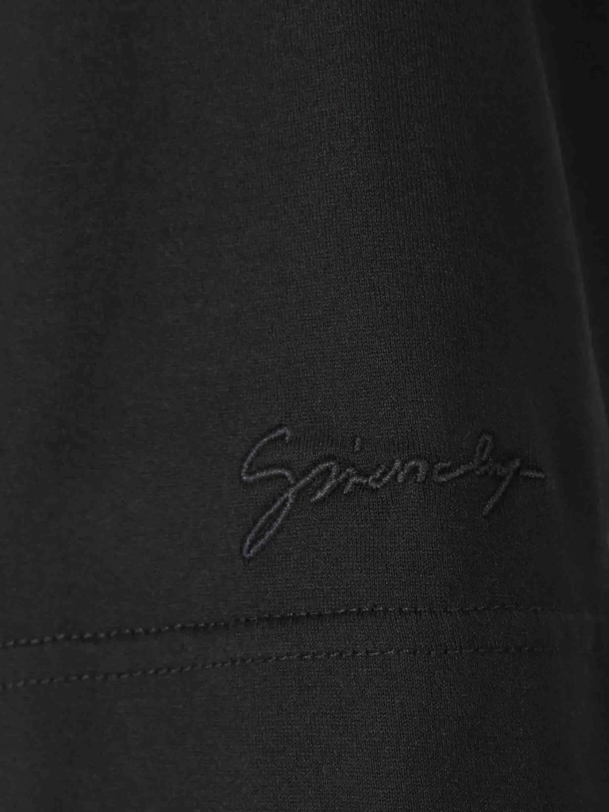 4G logo-embroidery Black T-shirt