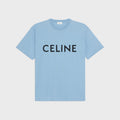 WASHED BLUE T-SHIRT IN COTTON JERSEY