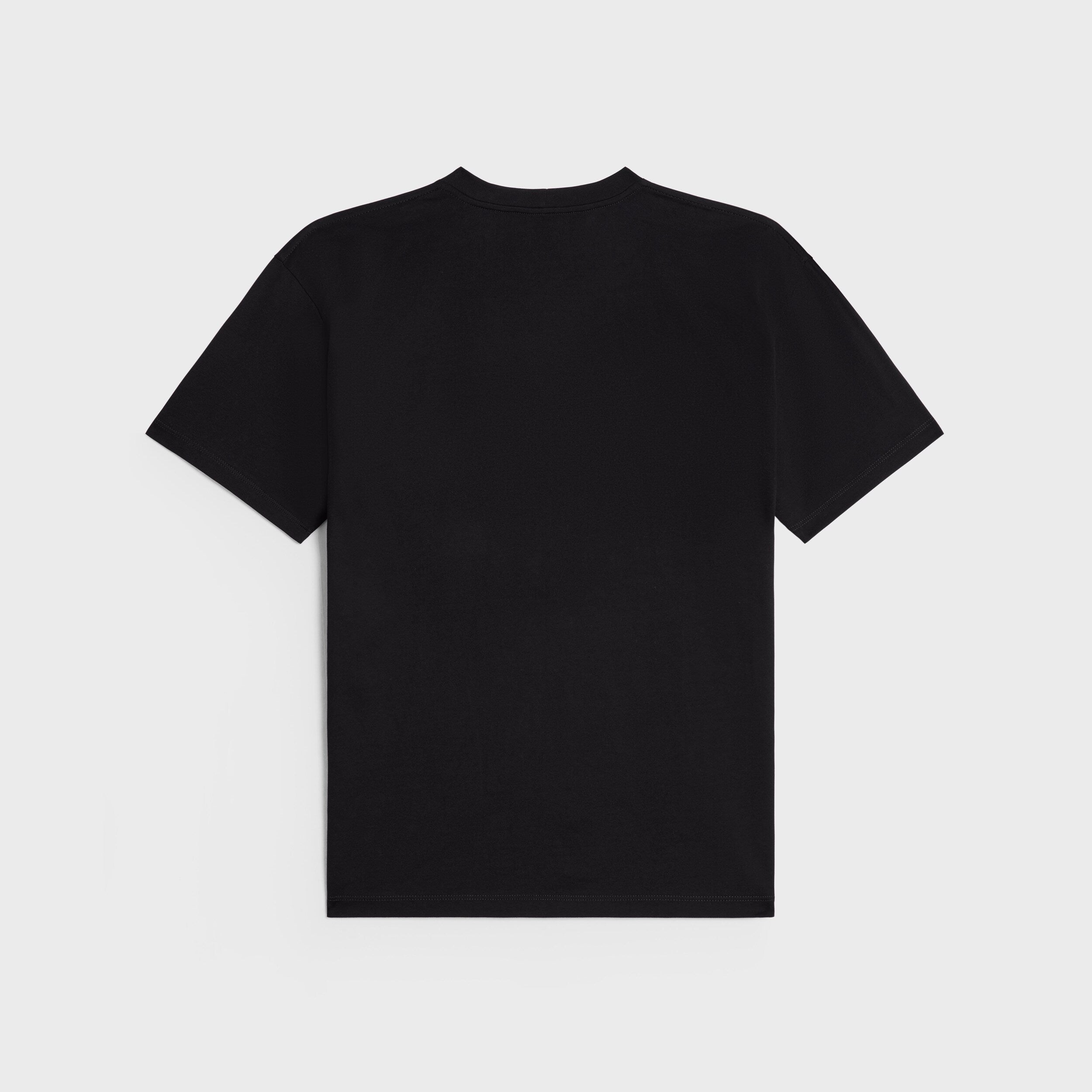 Black Cotton Jersey Loose Fit T-shirt