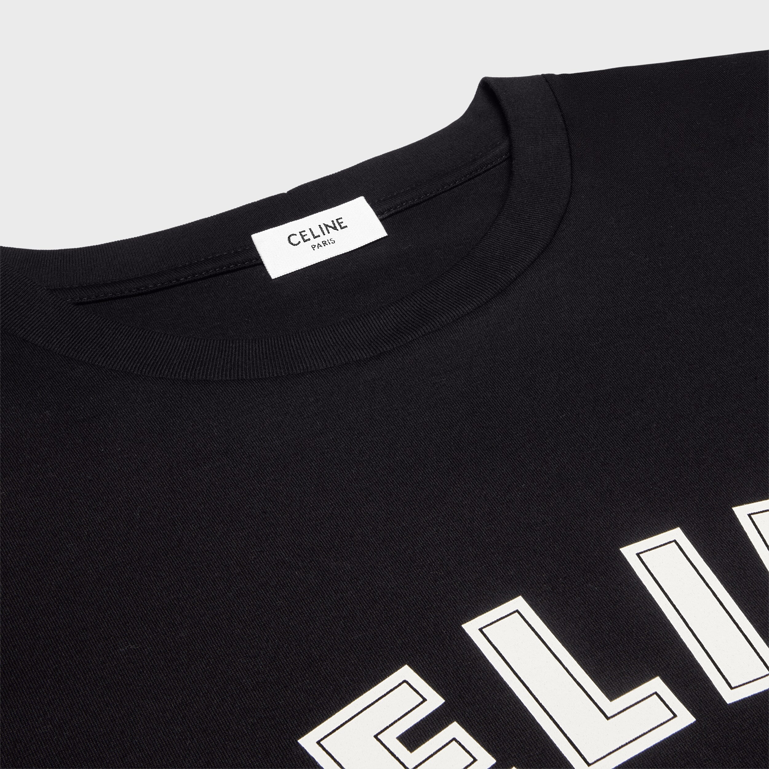 Black Cotton Jersey Loose Fit T-shirt