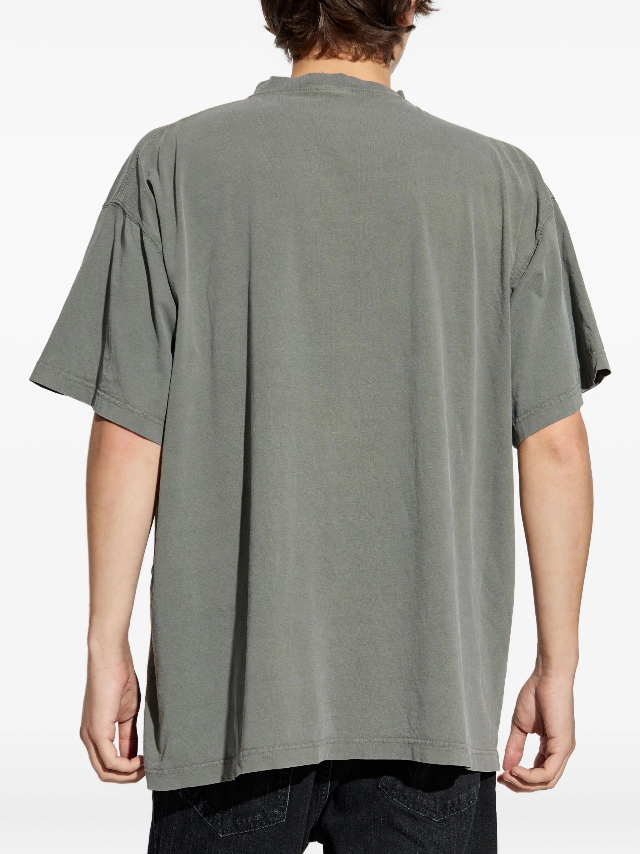LOOP SPORTS ICON GREY FADED OVERSIZE T-SHIRT