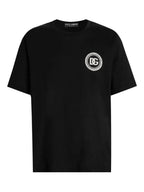 Round Logo Patch Black T-shirt