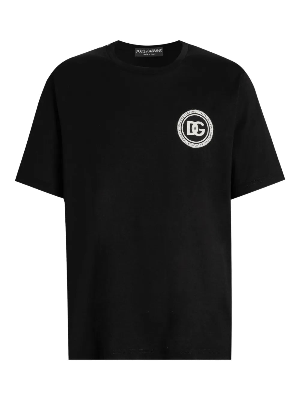 Round Logo Patch Black T-shirt