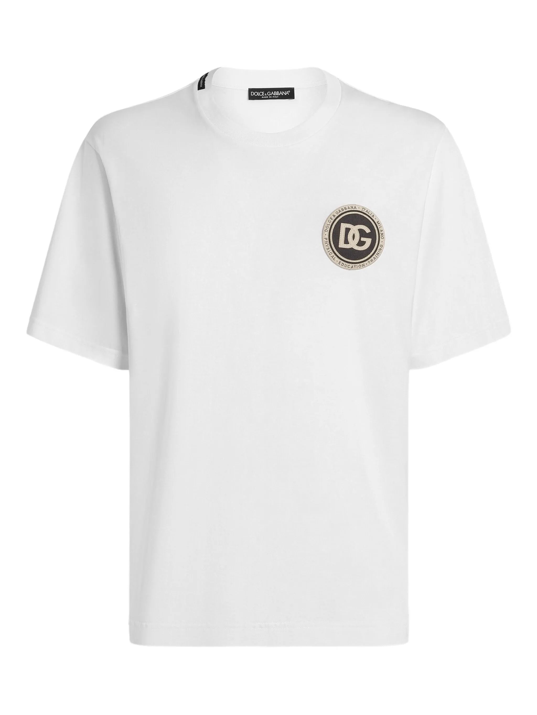 Round Logo Patch White T-shirt