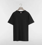 Relaxed fit Black T-shirt with Logo Embroidery