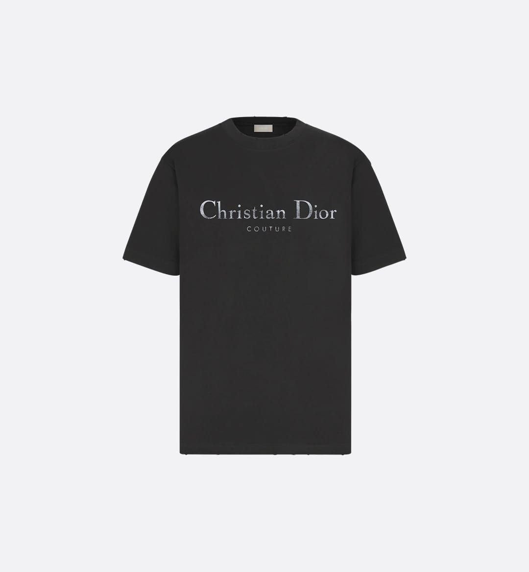 Couture Coupe Relaxed Fit Black T- shirt