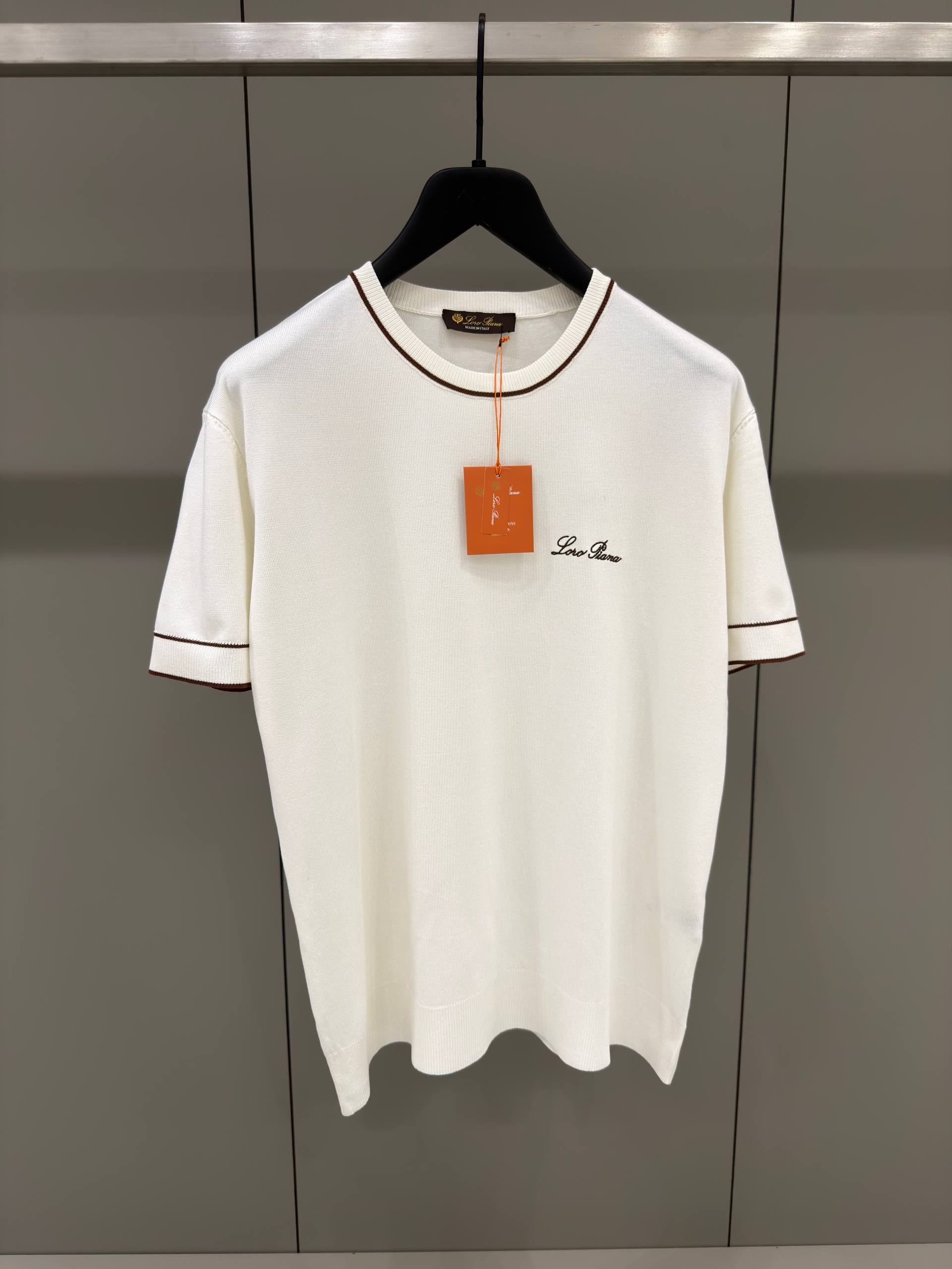 White Knitwear T-shirt