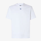 White T-shirt with FF Embroidered Logo