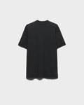 Logo Label Asphalt Gray Cotton T-shirt
