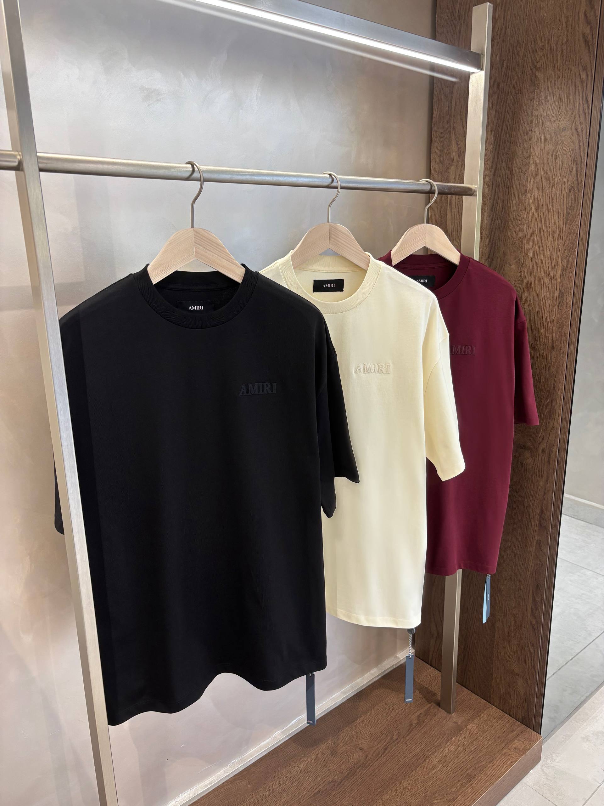 Black T-shirt with Logo Embroidery