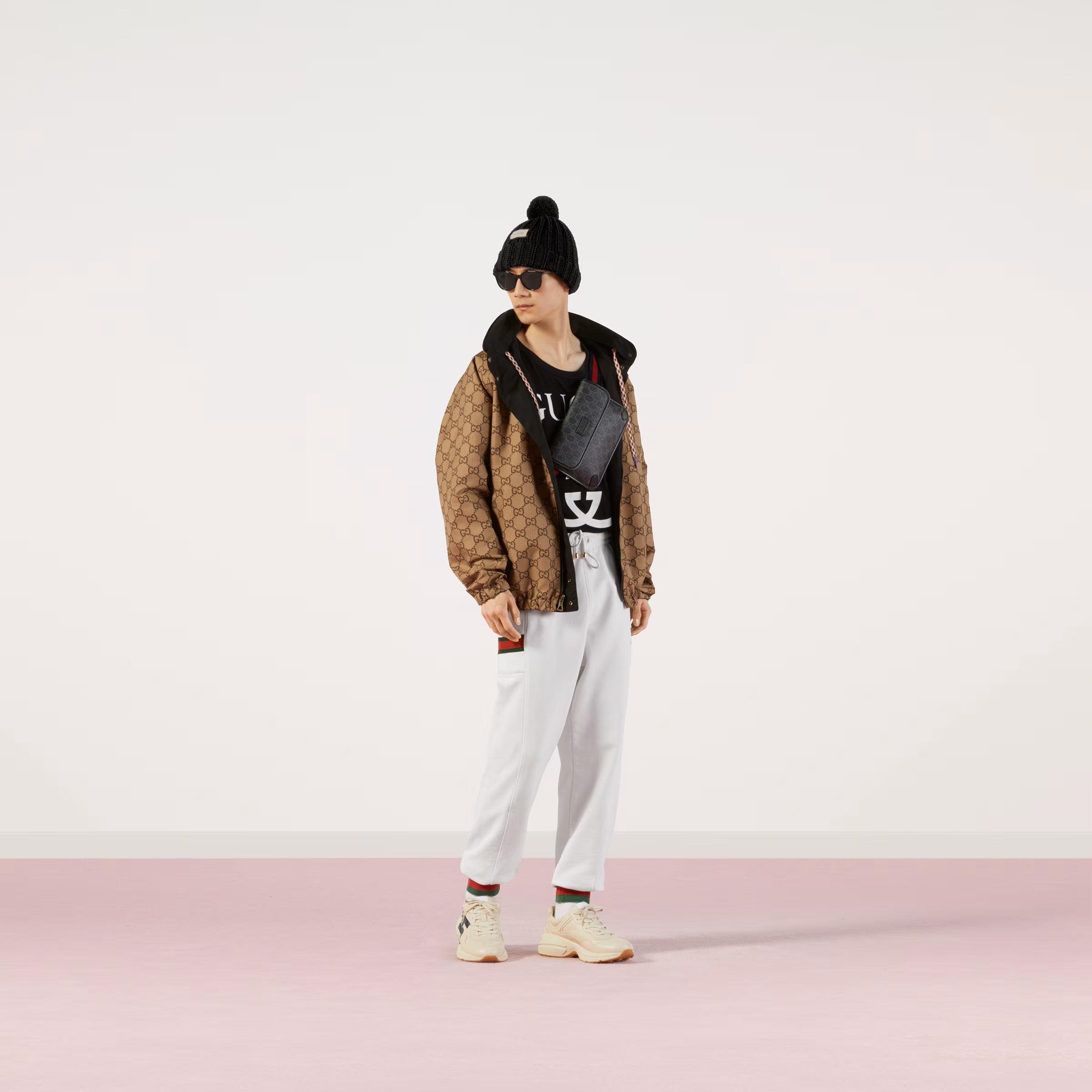 GG Interlocking Black T-shirt