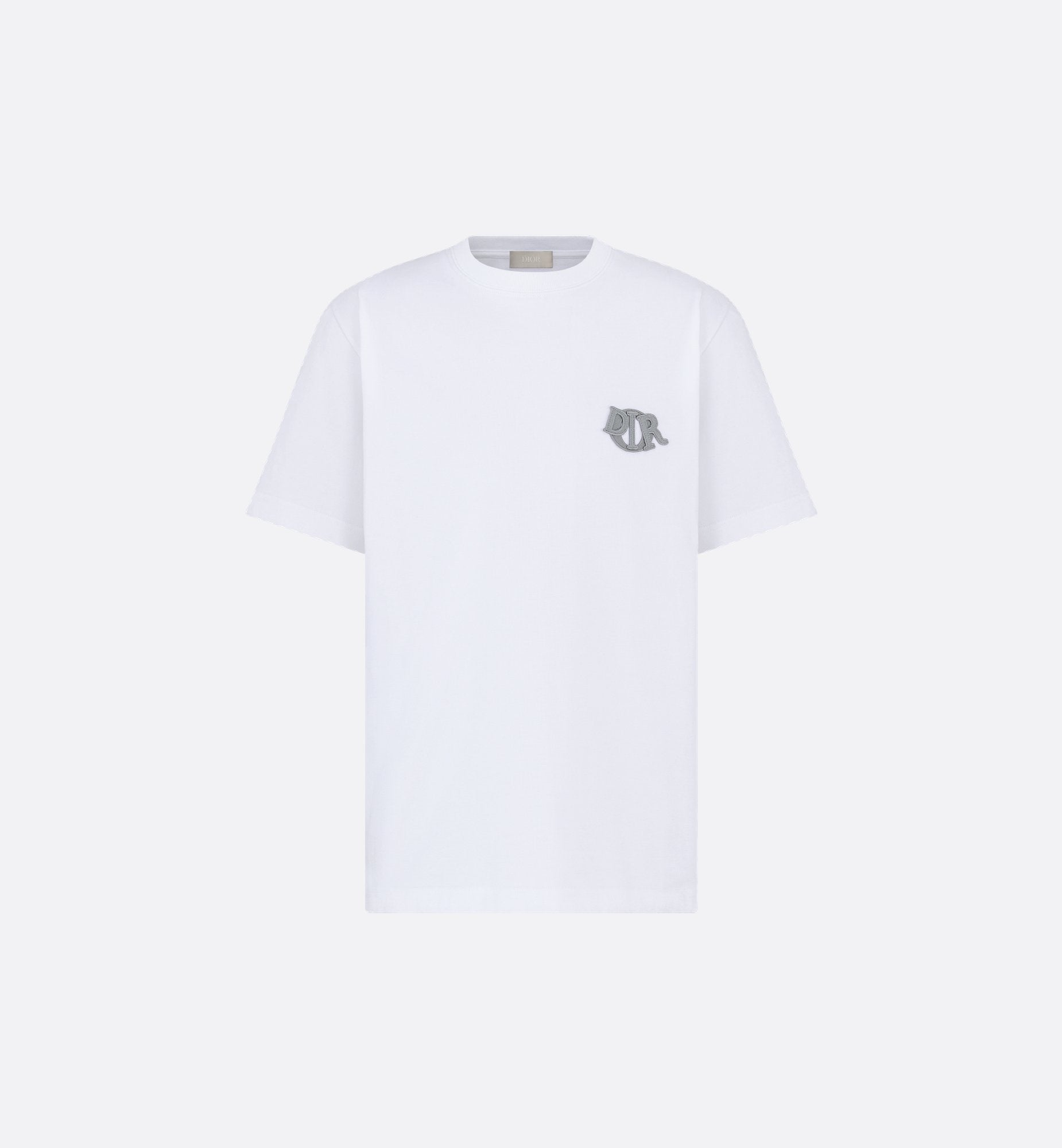 Charm Relaxed Fit White T-shirt