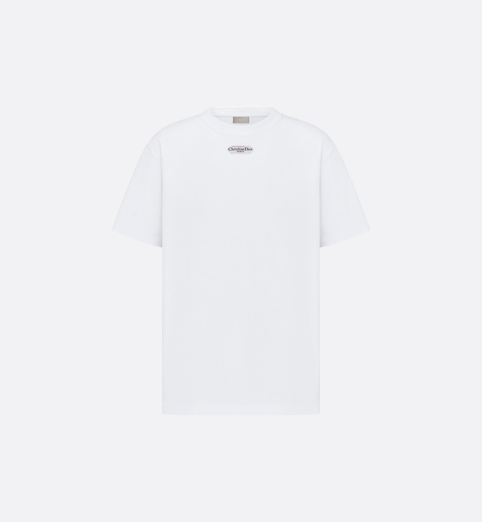 Relaxed Fit White T-shirt with Tag