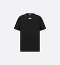 Relaxed Fit Black T-shirt with Tag