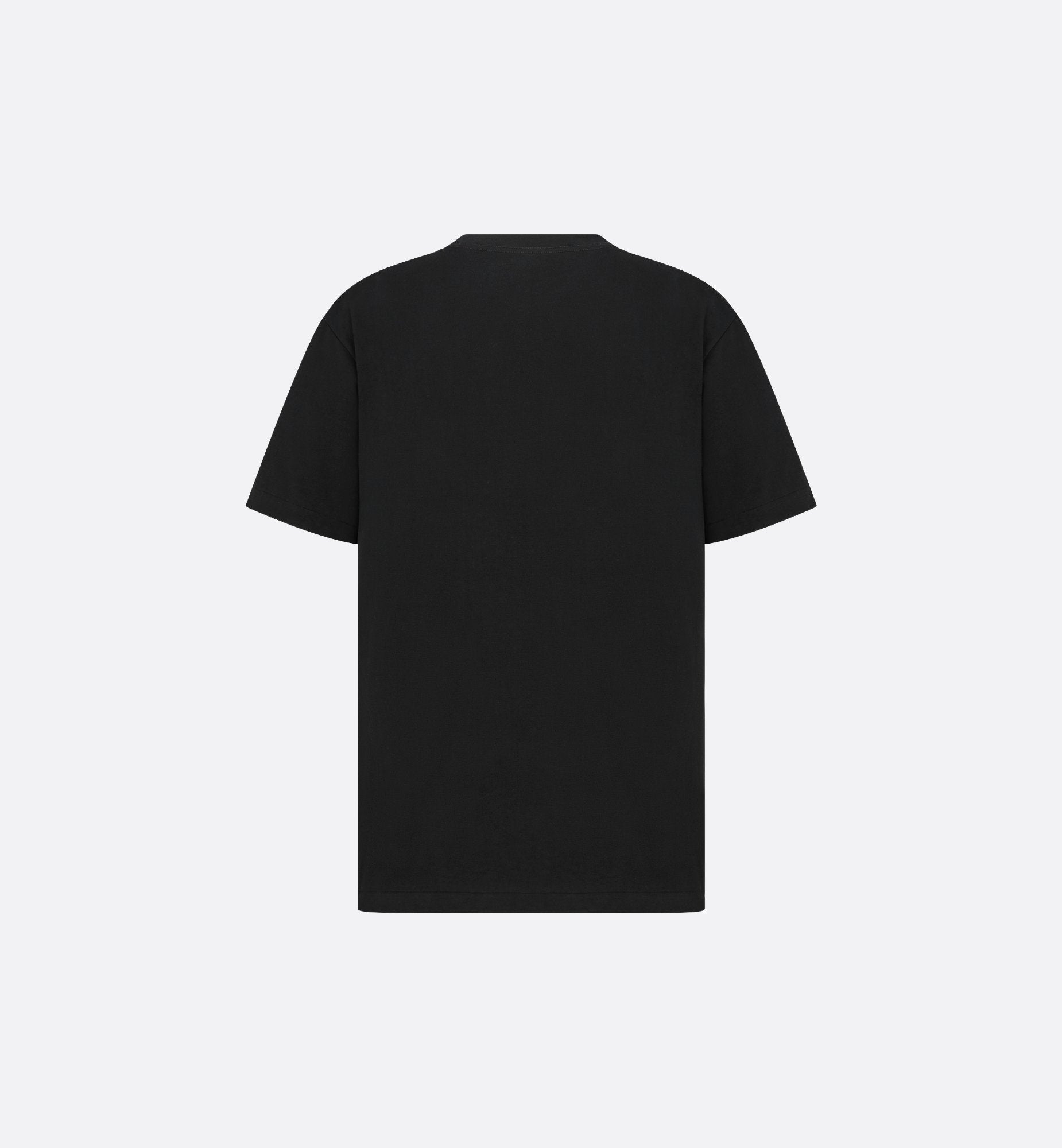 Relaxed Fit Black T-shirt with Tag
