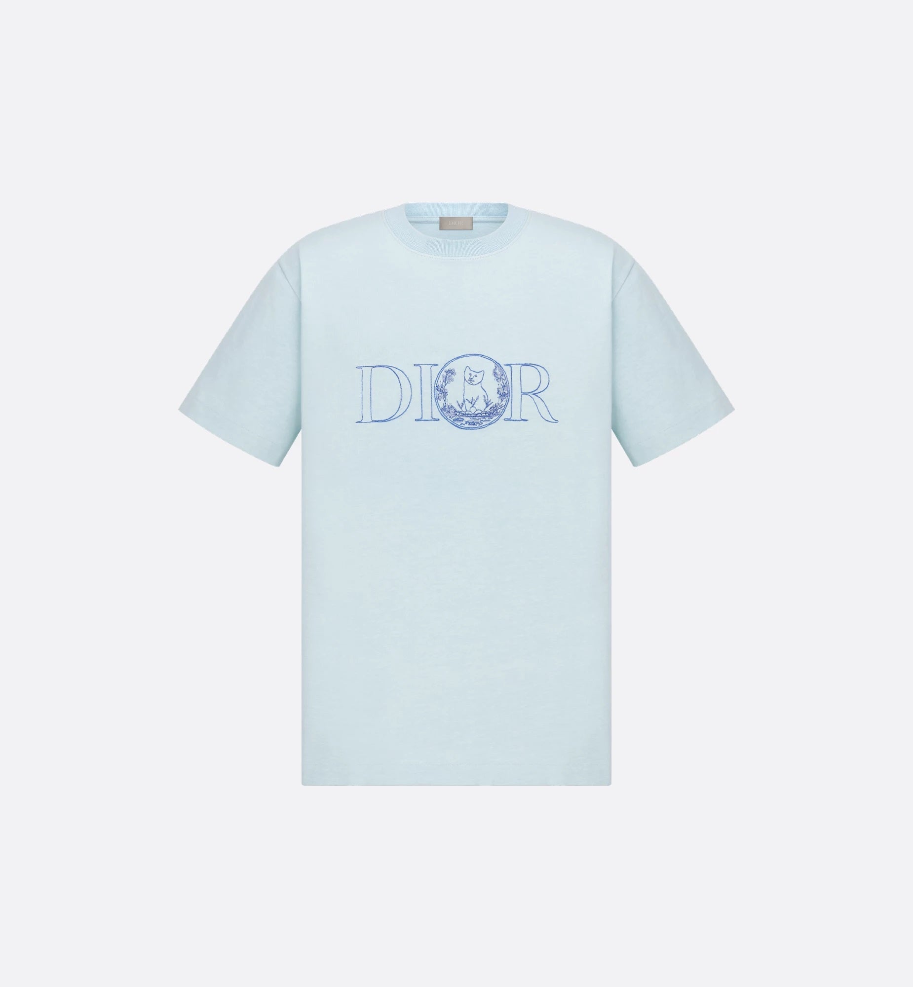 Hylton Nel Embroidered Blue T-shirt