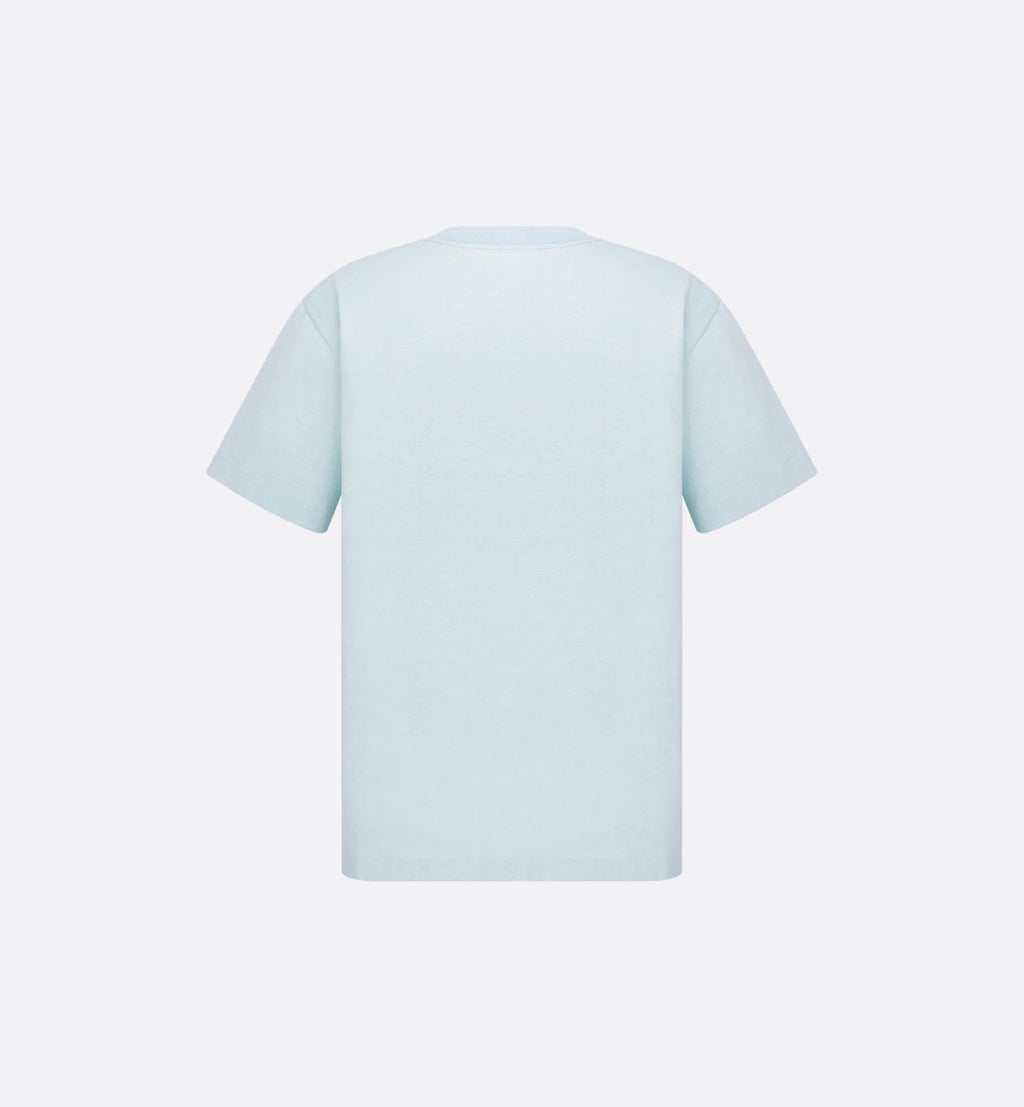 Hylton Nel Embroidered Blue T-shirt