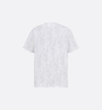 Allover Oblique fil coupé White T-shirt
