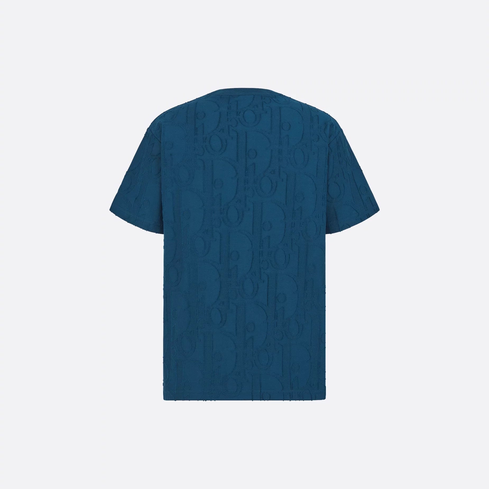 Allover Oblique fil coupé Deep Blue T-shirt