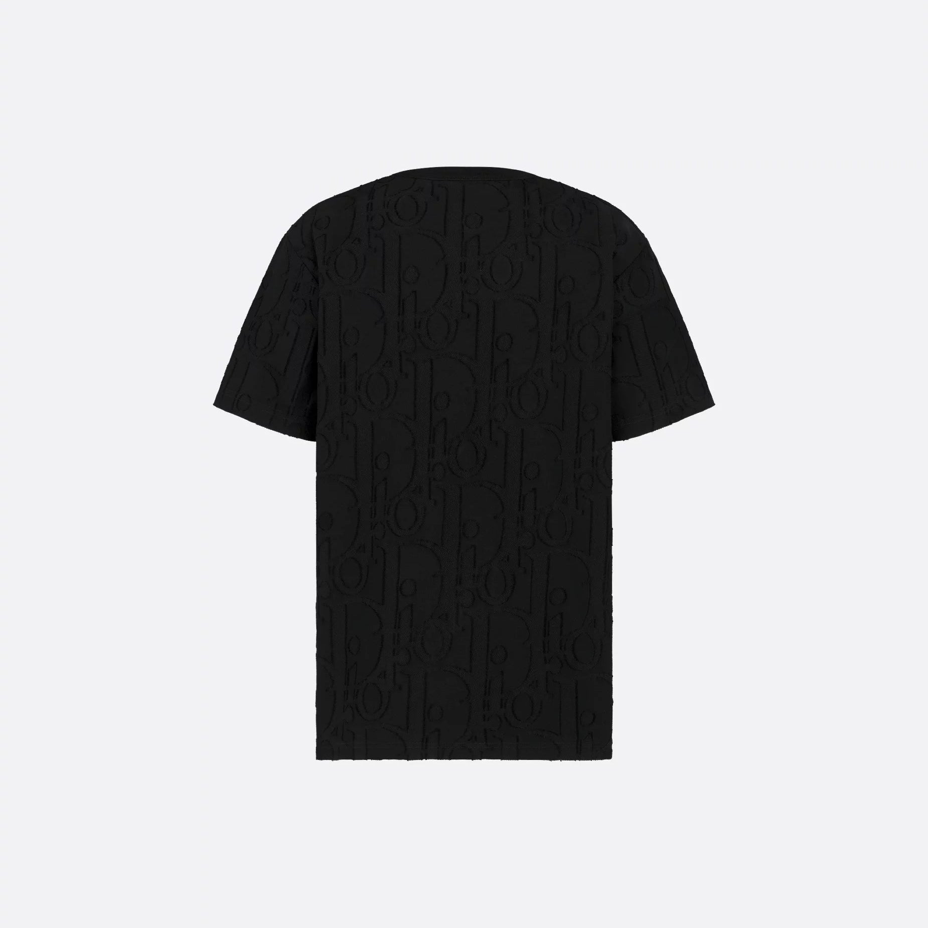 Allover Oblique fil coupé Black T-shirt