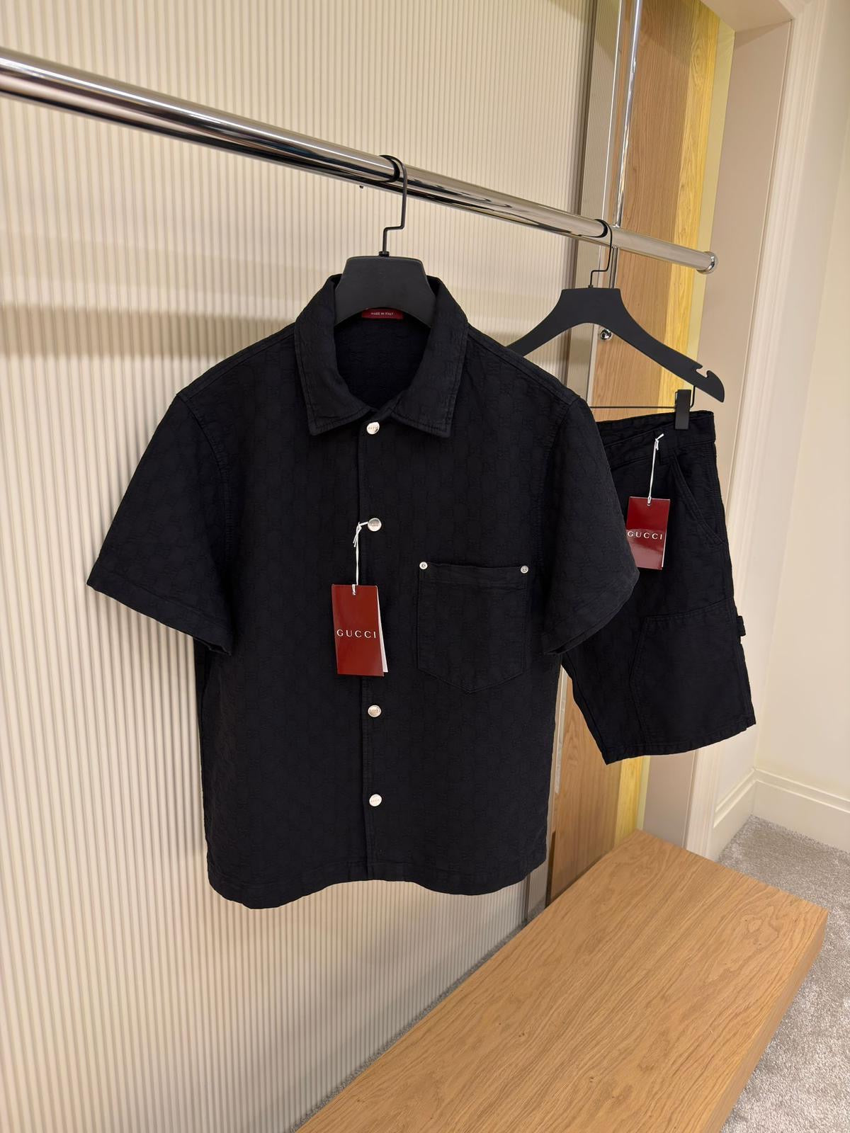 Black Set - Shirt and Shorts