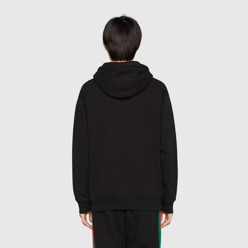 GUC x TheNrthFace Web print Black Cotton Sweatshirt - Styledistrict